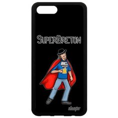 Чехол на смартфон Honor V10 / View 10, "Супербретонец" Юмор Герой Utaupia