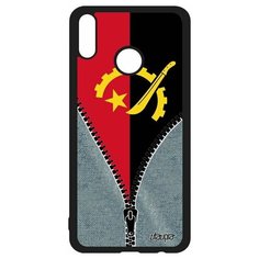 Чехол на смартфон Honor 8X, "Флаг Анголы на молнии" Страна Государственный Utaupia