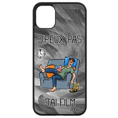 Ударопрочный чехол на мобильный // iPhone 11 // "Не могу - у меня фильм!" Крутой Телевизор, Utaupia, серый