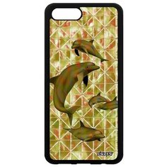 Чехол на смартфон Honor V10 / View 10, "Дельфины" Морские Нарвал Utaupia