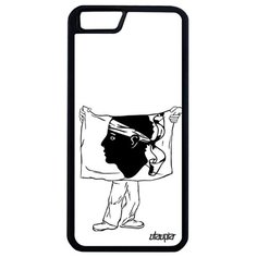 Стильный чехол на смартфон // Apple iPhone 6 Plus // "Флаг Корсики с руками" Путешествие Государственный, Utaupia, белый