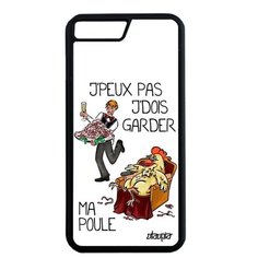 Защитный чехол на смартфон // Apple iPhone 7 Plus // "Не могу - у меня курица!" Картинка Повод, Utaupia, белый