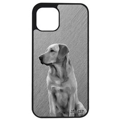 Защитный чехол на смартфон // Apple iPhone 12 Pro Max // "Лабрадор" Охота Спасатель, Utaupia, серый