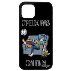 Чехол на смартфон // iPhone 12 Pro Max // "Не могу - у меня фильм!" Шутка Рисунок, Utaupia, черный