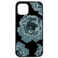 Чехол на смартфон // iPhone 12 Pro Max // "Цветы" Бутон Дизайн, Utaupia, серый