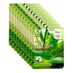 3W Clinic Тканевая маска с экстрактом алоэ, 23 мл, 10 шт.
