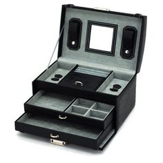 Jardin Dete Шкатулка для украшений Jardin DEte, цвет черный, "рептилия", 24,5 х 17 х 14,5 см