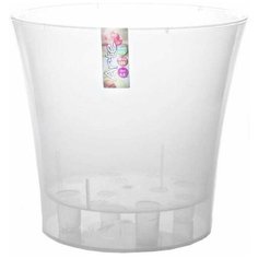 Кашпо арте прозрачное для орхидей 3.5л Santino