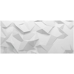 Фотообои 3D абстракция с гранями в серых тонах/ Красивые уютные обои на стену в интерьер комнаты/ 3Д расширяющие пространство над кроватью или над столом/ На кухню в спальню детскую зал гостиную прихожую/ размер 600х270см/ Флизелиновые