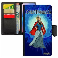 Чехол-книжка на смартфон iPhone 7 Plus, "Суперпринцесса" Комикс Комичный Utaupia