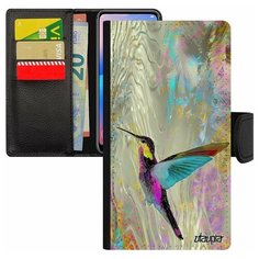 Чехол книжка на смартфон iPhone 7 Plus, "Колибри" Рисунок Природа Utaupia