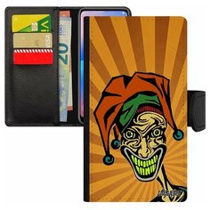 Чехол книжка на смартфон Apple iPhone 7 Plus, "Джокер" Суперзлодей Карты Utaupia