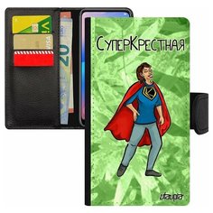 Чехол-книжка на смартфон Apple iPhone 7 Plus, "Суперкрестная" Герой Мама Utaupia