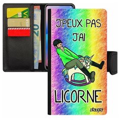Чехол-книжка на смартфон Apple iPhone 8 Plus, "Не могу - у меня единорог!" Повод Сказка Utaupia