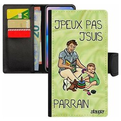 Чехол книжка на смартфон Apple iPhone 7 Plus, "Не могу - стал крестным!" Шутка Семья Utaupia