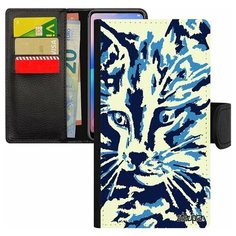 Чехол книжка на смартфон iPhone 7 Plus, "Котенок" Cat Дикий Utaupia