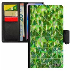 Чехол-книжка на смартфон Apple iPhone 8, "Плиточный мотив" Треугольник Узор Utaupia