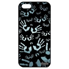 Защитный чехол на смартфон // iPhone 5 5S SE (2016) // "Отпечаток ладони" Стиль Rasta, Utaupia, черный