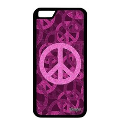Противоударный чехол на смартфон // Apple iPhone 6S // "Peace and Love" Символ Мир и Любовь, Utaupia, фиолетовый