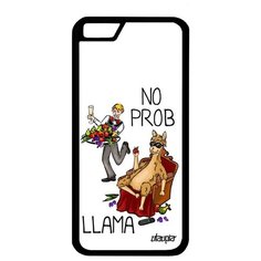 Защитный чехол на смартфон // Apple iPhone 6S // "No prob lama" Стиль Прикол, Utaupia, белый
