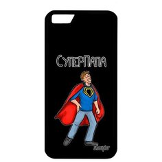 Противоударный чехол на смартфон // Apple iPhone 6S // "Суперпапа" Папа Комикс, Utaupia, черный