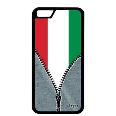 Противоударный чехол на смартфон // Apple iPhone 6S // "Флаг Венгрии на молнии" Стиль Дизайн, Utaupia, серый
