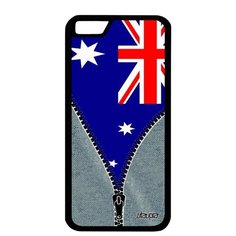 Ударопрочный чехол на смартфон // iPhone 6S // "Флаг Австралии на молнии" Патриот Страна, Utaupia, серый