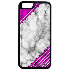 Противоударный чехол на смартфон // iPhone 6 Plus // "Уголок" Узор Текстура, Utaupia, светло- серый