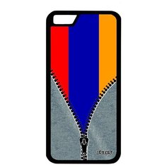Противоударный чехол на смартфон // Apple iPhone 6S // "Флаг Армении на молнии" Дизайн Государственный, Utaupia, серый