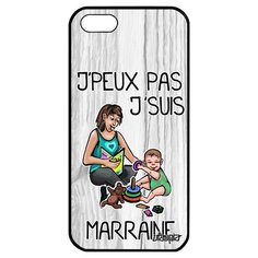 Простой чехол на смартфон // iPhone 5 5S SE (2016) // "Не могу - стала крестной!" Шутка Рисунок, Utaupia, светло- серый