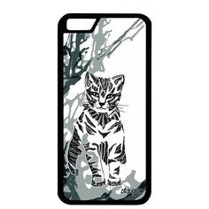 Противоударный чехол на смартфон // Apple iPhone 6S // "Кот" Дикий Стиль, Utaupia, серый