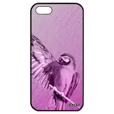 Противоударный чехол на смартфон // Apple iPhone 5 5S SE (2016) // "Попугай" Попугайчики Ара, Utaupia, розовый