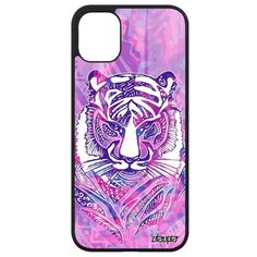 Красивый чехол на смартфон // Apple iPhone 11 // "Тигр" Сибирь Тайга, Utaupia, розовый