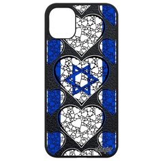 Новый чехол на смартфон // iPhone 11 // "Флаг Израиля с сердцем" Туризм Стиль, Utaupia, цветной