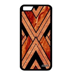 Простой чехол на смартфон // iPhone 6S // "Икс- орнамент" Типи Стиль, Utaupia, оранжевый