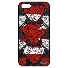 Новый чехол на смартфон // Apple iPhone 5 5S SE (2016) // "Флаг Канады с сердцем" Дизайн Туризм, Utaupia, цветной