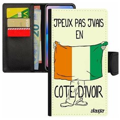 Чехол книжка на смартфон Apple iPhone SE 2020, "Еду в Кот ДИвуар" Патриот Страна Utaupia