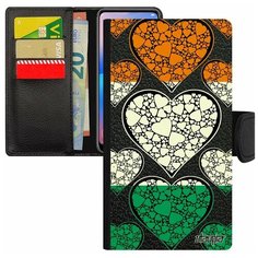 Чехол книжка на смартфон Apple iPhone SE 2020, "Флаг Кот-дИвуар с сердцем" Любовь Патриот Utaupia