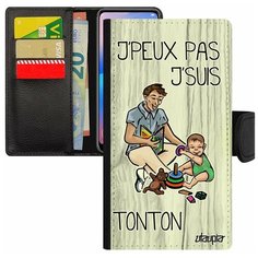 Чехол-книжка на смартфон Apple iPhone SE 2020, "Не могу - стал дядей!" Карикатура Юмор Utaupia