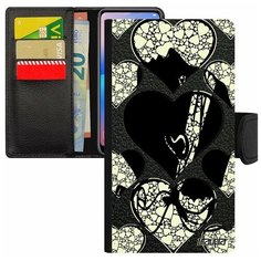 Чехол-книжка на смартфон iPhone SE 2020, "Флаг Корсики с сердцем" Государственный Любовь Utaupia