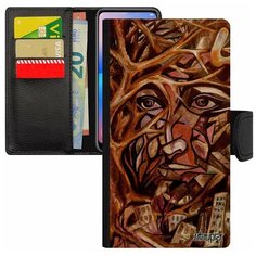 Чехол книжка на смартфон Apple iPhone SE 2020, "Взгляд" Женщина Впечатление Utaupia