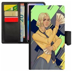 Чехол книжка на смартфон Apple iPhone 8 Plus, "Фокусник" Карты Фокус Utaupia