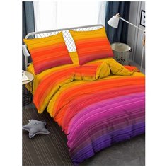 Постельное бельё Amore Mio Мако- сатин Spectrum Микрофибра Евро