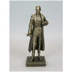 Интерьерная статуэтка, фигурка декоративная, "Вернисаж истории", Дзержинский Ф. Э. (с кепкой в руке) ПС, антик, малая Vernissage of History