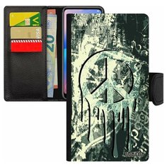 Чехол книжка на смартфон Apple iPhone 7 Plus, "Peace and Love" Рисунок Символ Utaupia