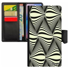 Чехол-книжка на смартфон Apple iPhone 8 Plus, "Иллюзия волны" Треугольник Водоворот Utaupia