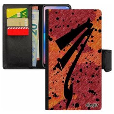 Чехол-книжка на смартфон Apple iPhone 7 Plus, "Знак зодиака" Каллиграфия Zodiac Utaupia