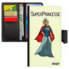 Чехол-книжка на смартфон Apple iPhone 8 Plus, "Суперпринцесса" Юмор Комикс Utaupia