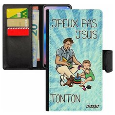 Чехол-книжка на смартфон iPhone 8 Plus, "Не могу - стал дядей!" Юмор Семья Utaupia