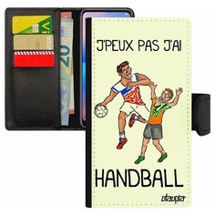 Чехол-книжка на смартфон iPhone 8 Plus, "Не могу - у меня гандбол!" Юмор Повод Utaupia